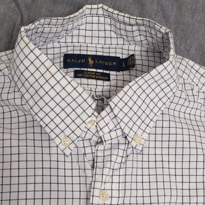 Ralph Lauren Men's Blue Checkered Shirt